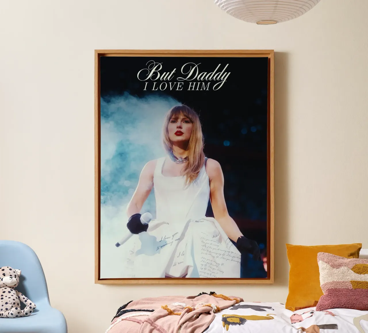 Taylor Swift tela con Cornice a cassetta da Musadad Shop