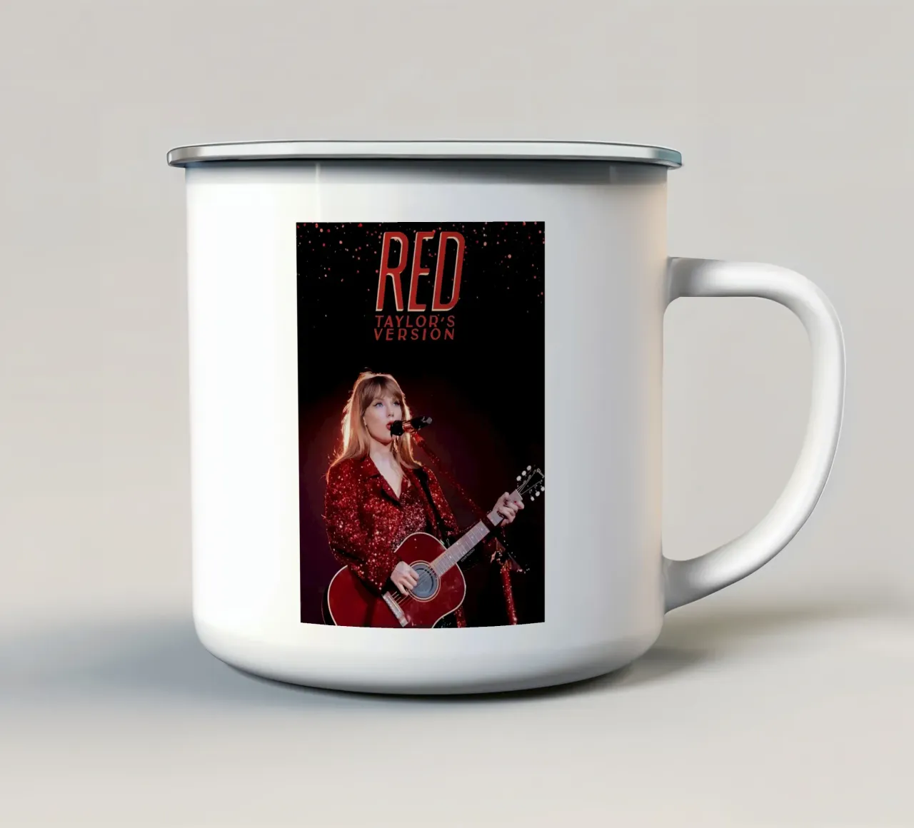 Taylor Swift Red tazza in smalto da Musadad Shop