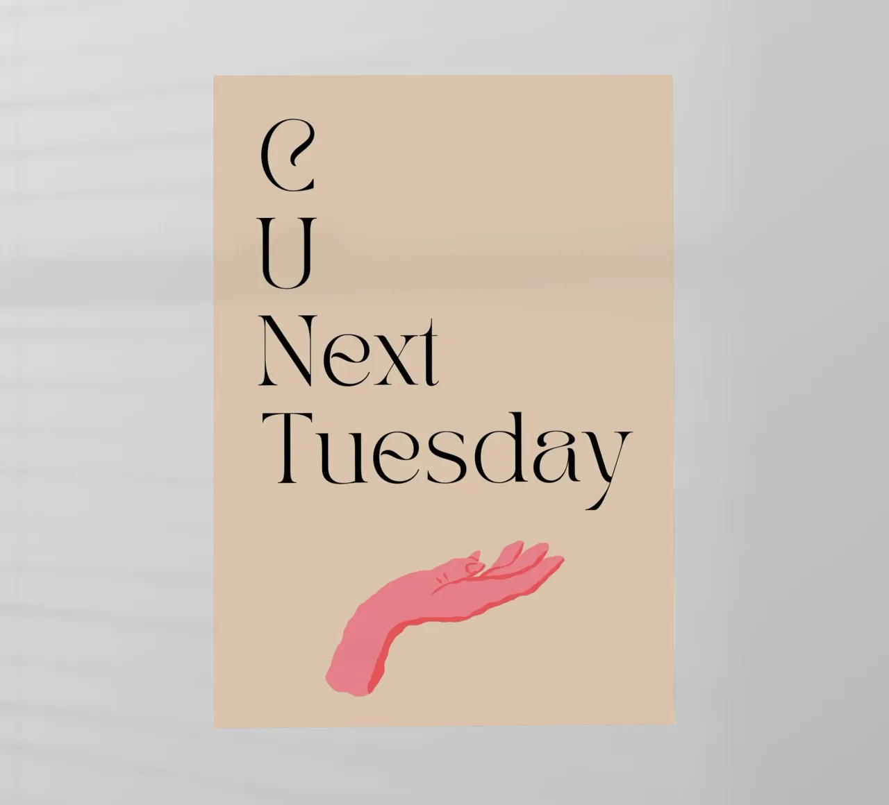 C u next Tuesday | Print | Digital Art | SATC | Funny | TV pellicola backlit da PrintCessStudio