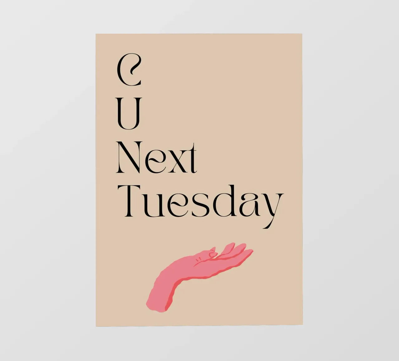 C u next Tuesday | Print | Digital Art | SATC | Funny | TV pellicola backlit da PrintCessStudio