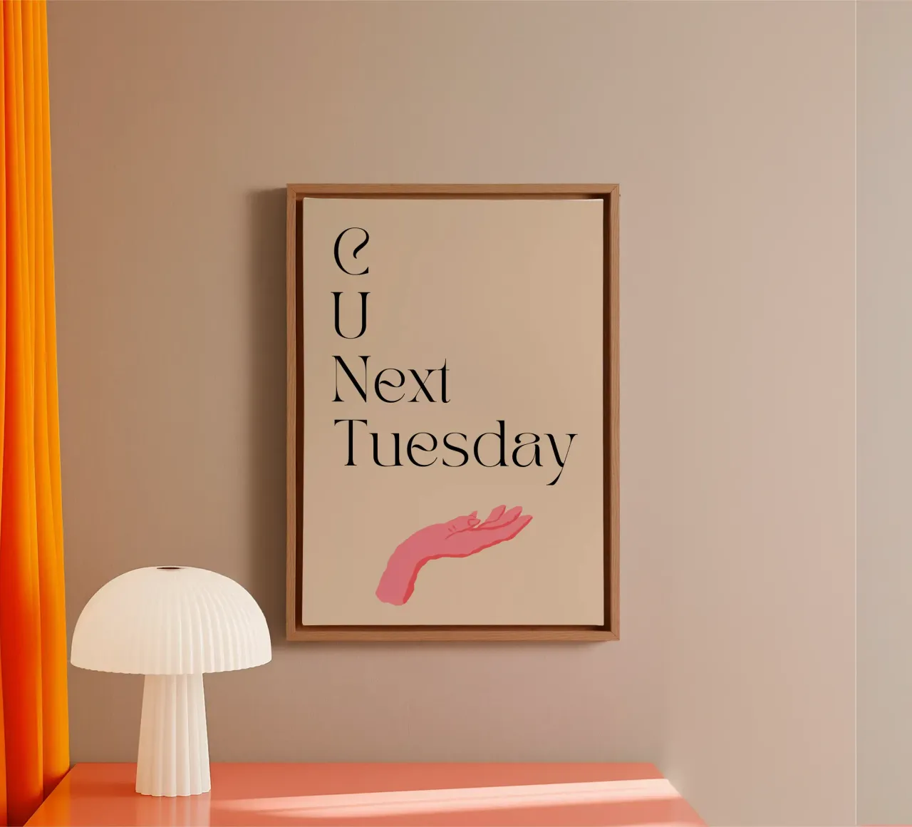 C u next Tuesday | Print | Digital Art | SATC | Funny | TV tela da PrintCessStudio