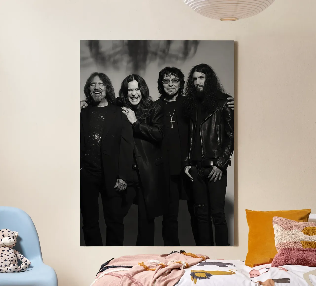 Black Sabbath tela con Cornice a cassetta da Musadad Shop