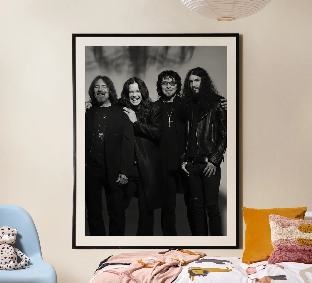 Black Sabbath poster con telaio in alluminio da Musadad Shop