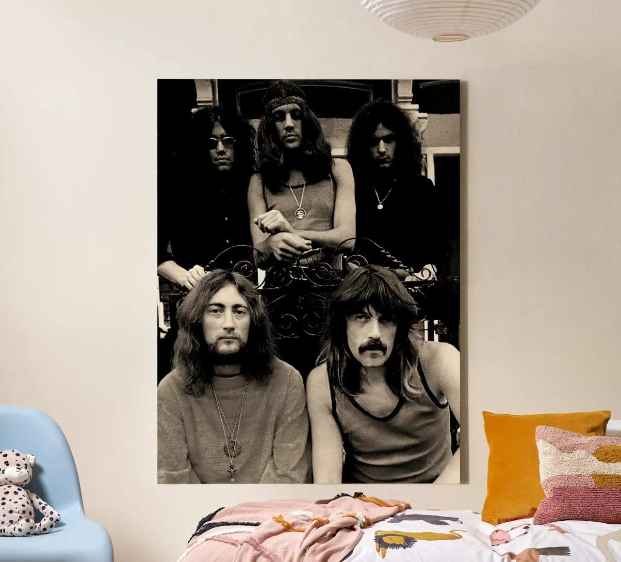 Deep Purple tela con Cornice a cassetta da Musadad Shop