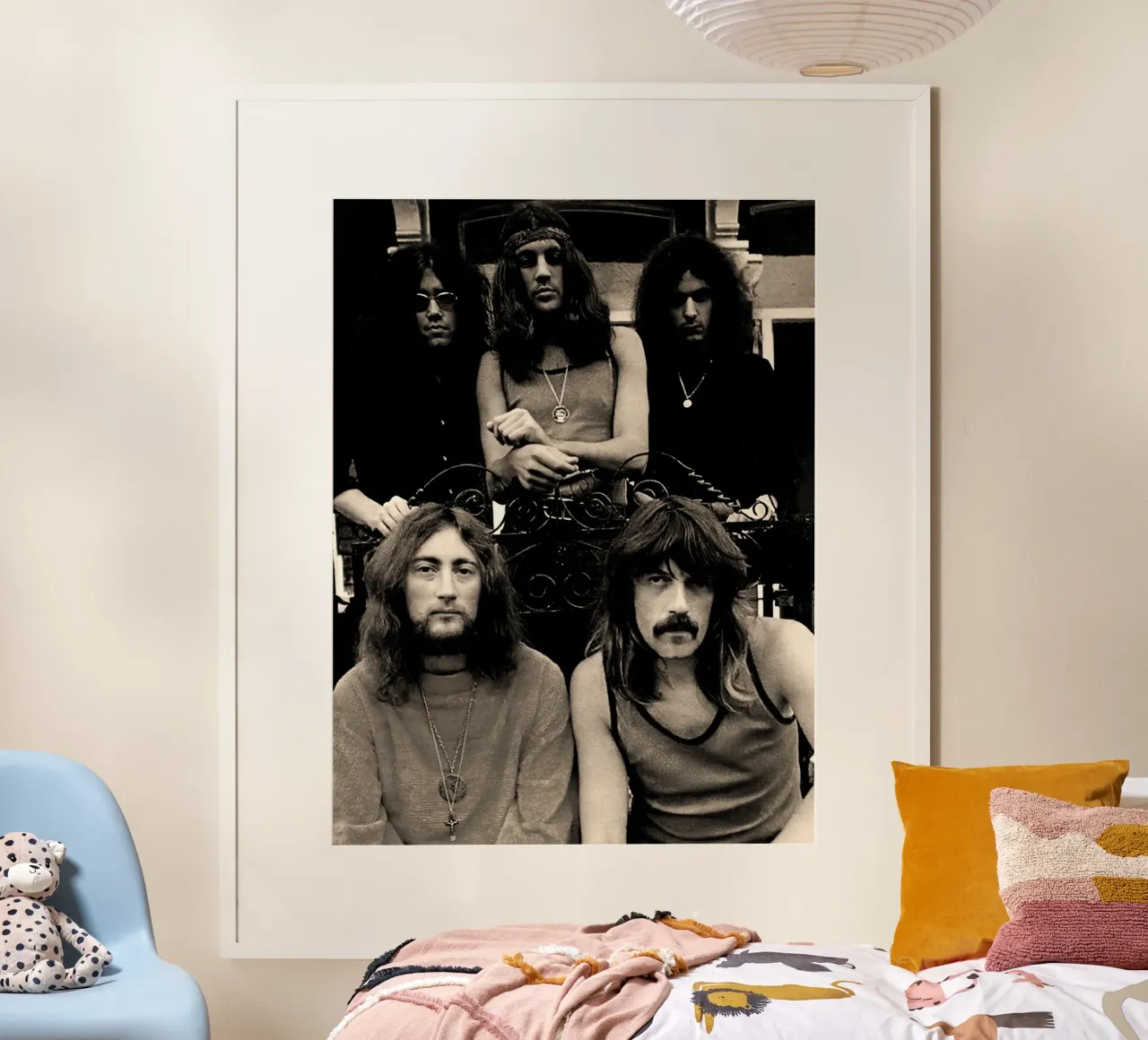 Deep Purple poster con telaio in plastica da Musadad Shop