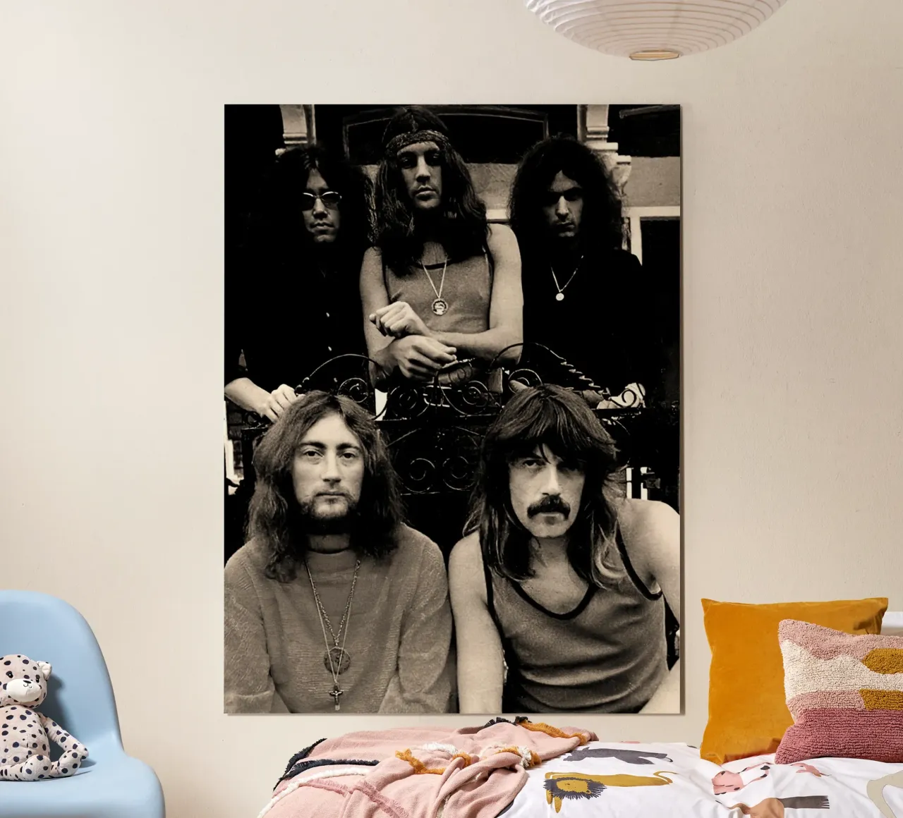 Deep Purple poster con telaio in plastica da Musadad Shop