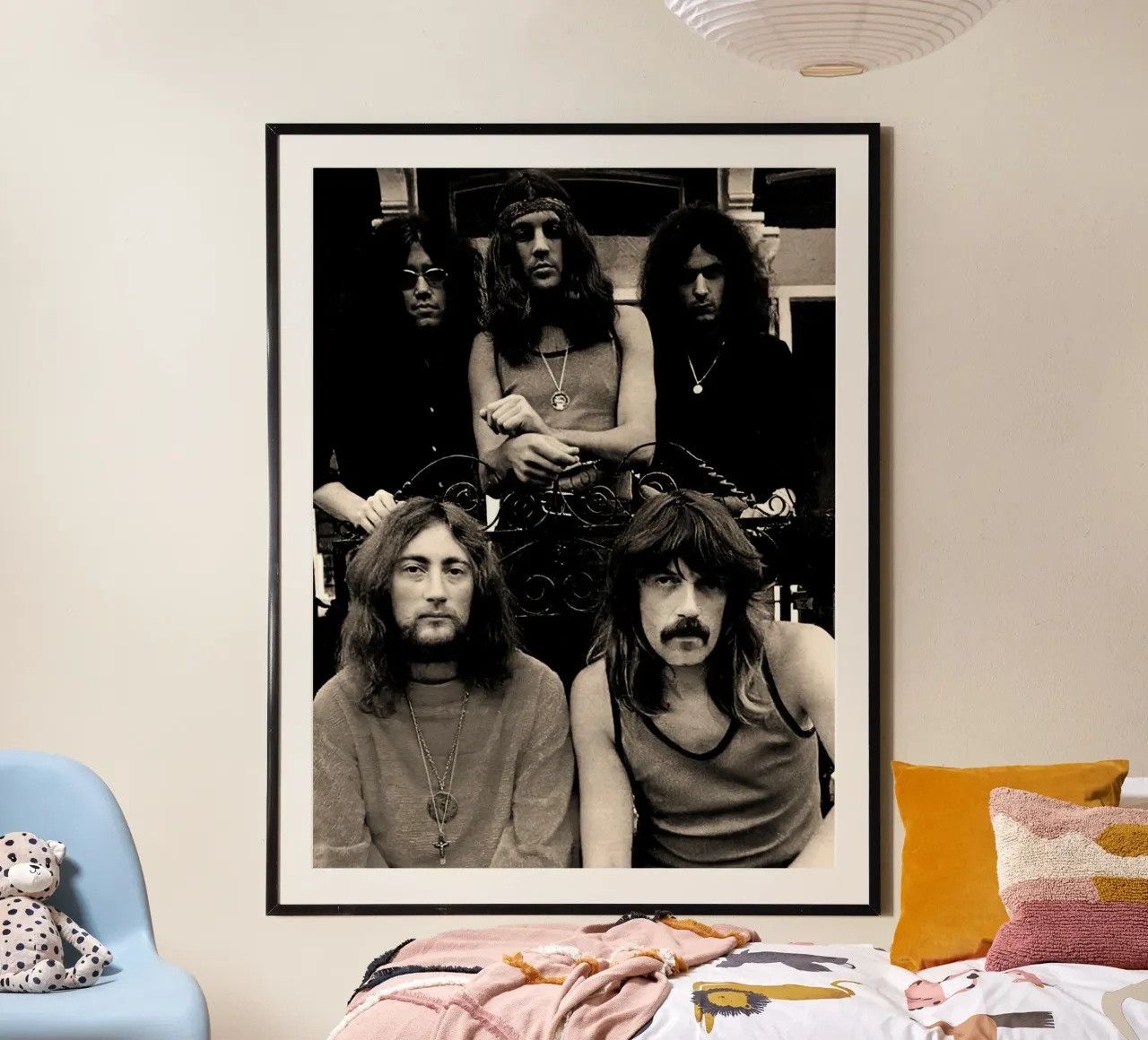 Deep Purple poster con telaio in plastica da Musadad Shop