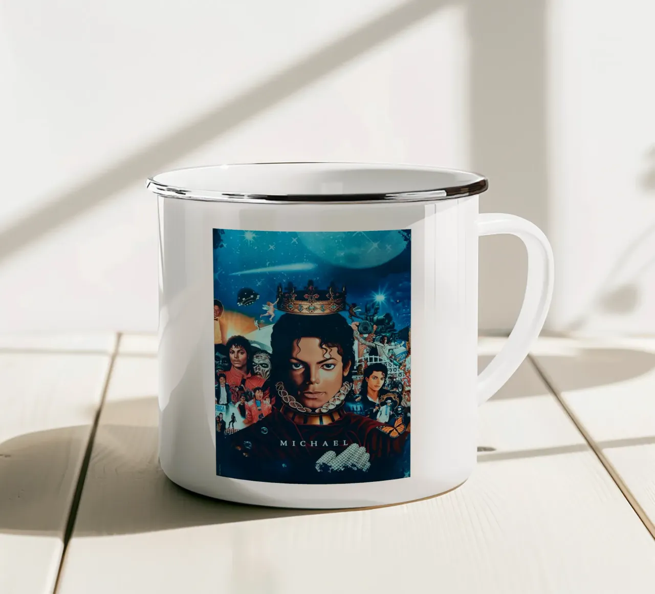 Michael Jackson tazza in smalto da Musadad Shop