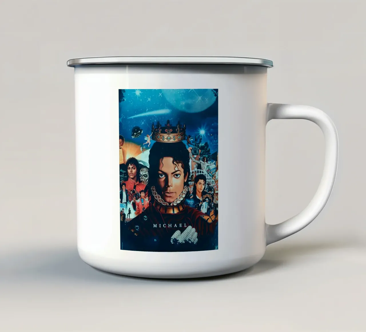 Michael Jackson tazza in smalto da Musadad Shop