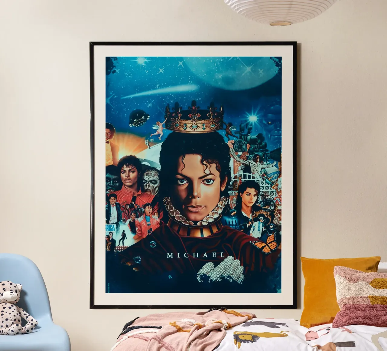 Michael Jackson poster con telaio in alluminio da Musadad Shop