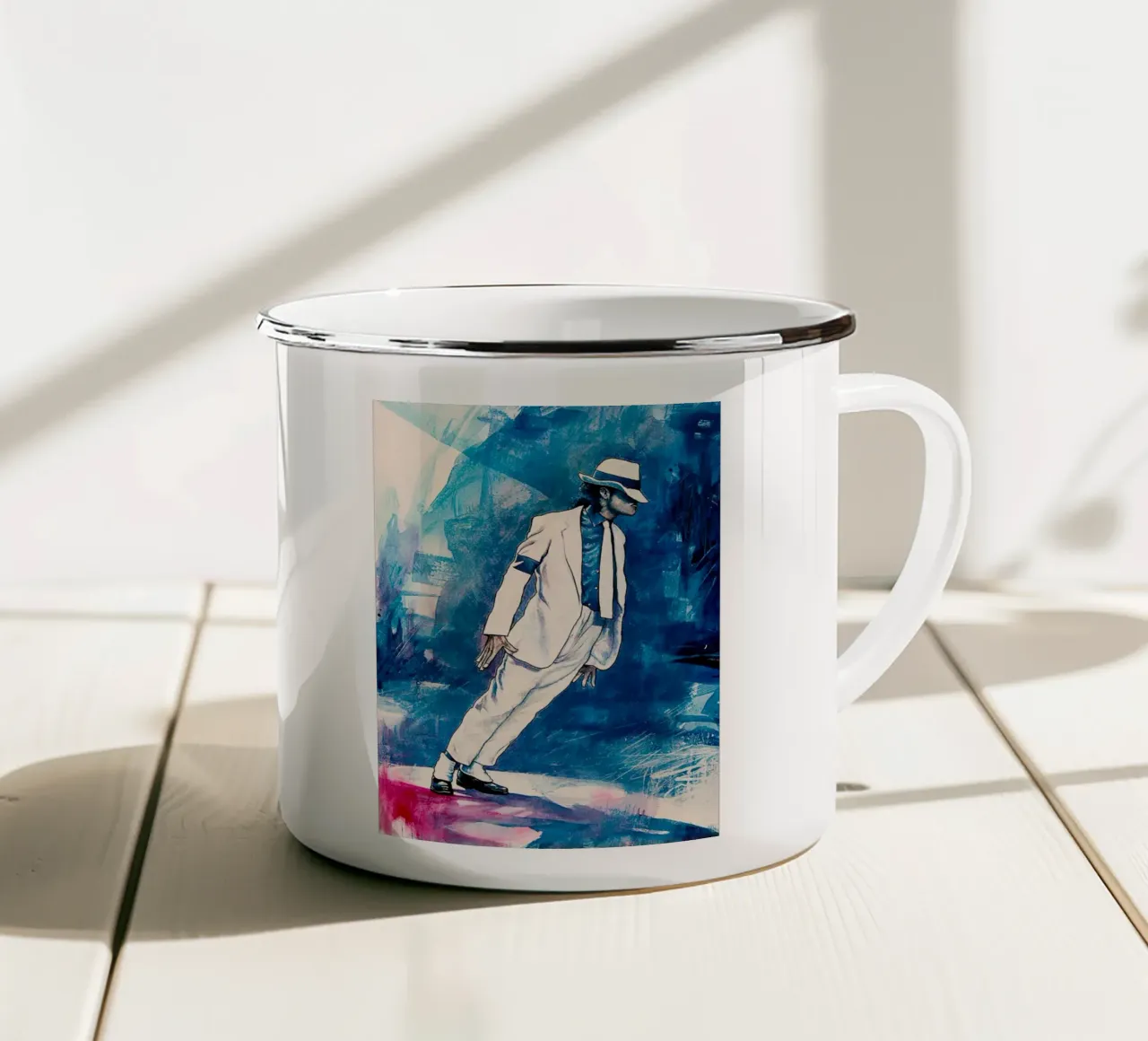Michael Jackson tazza in smalto da Musadad Shop