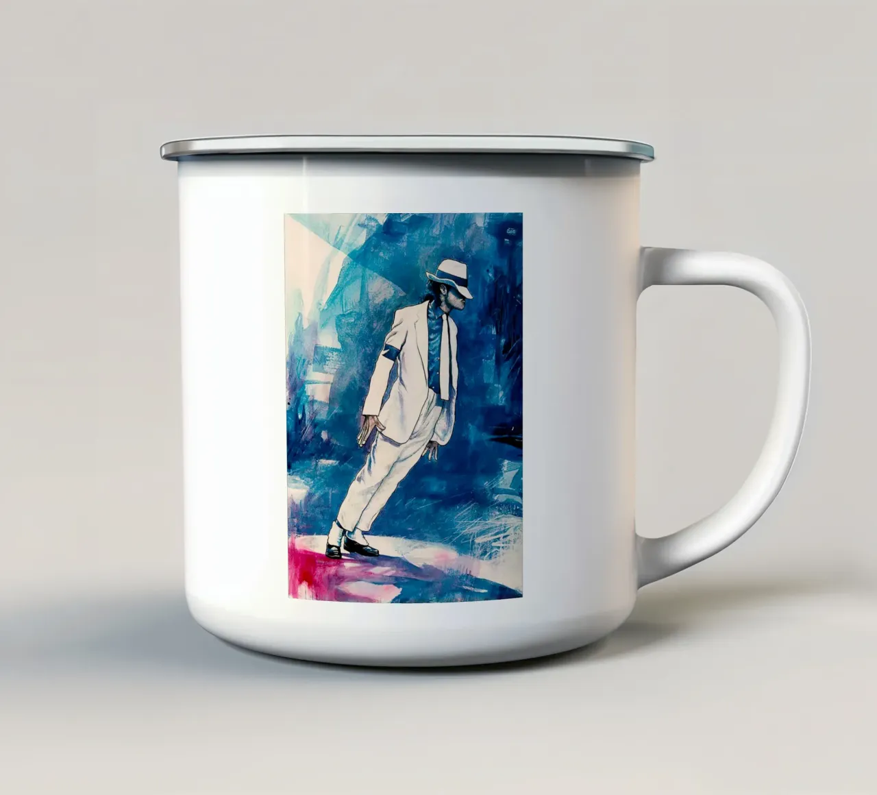 Michael Jackson tazza in smalto da Musadad Shop