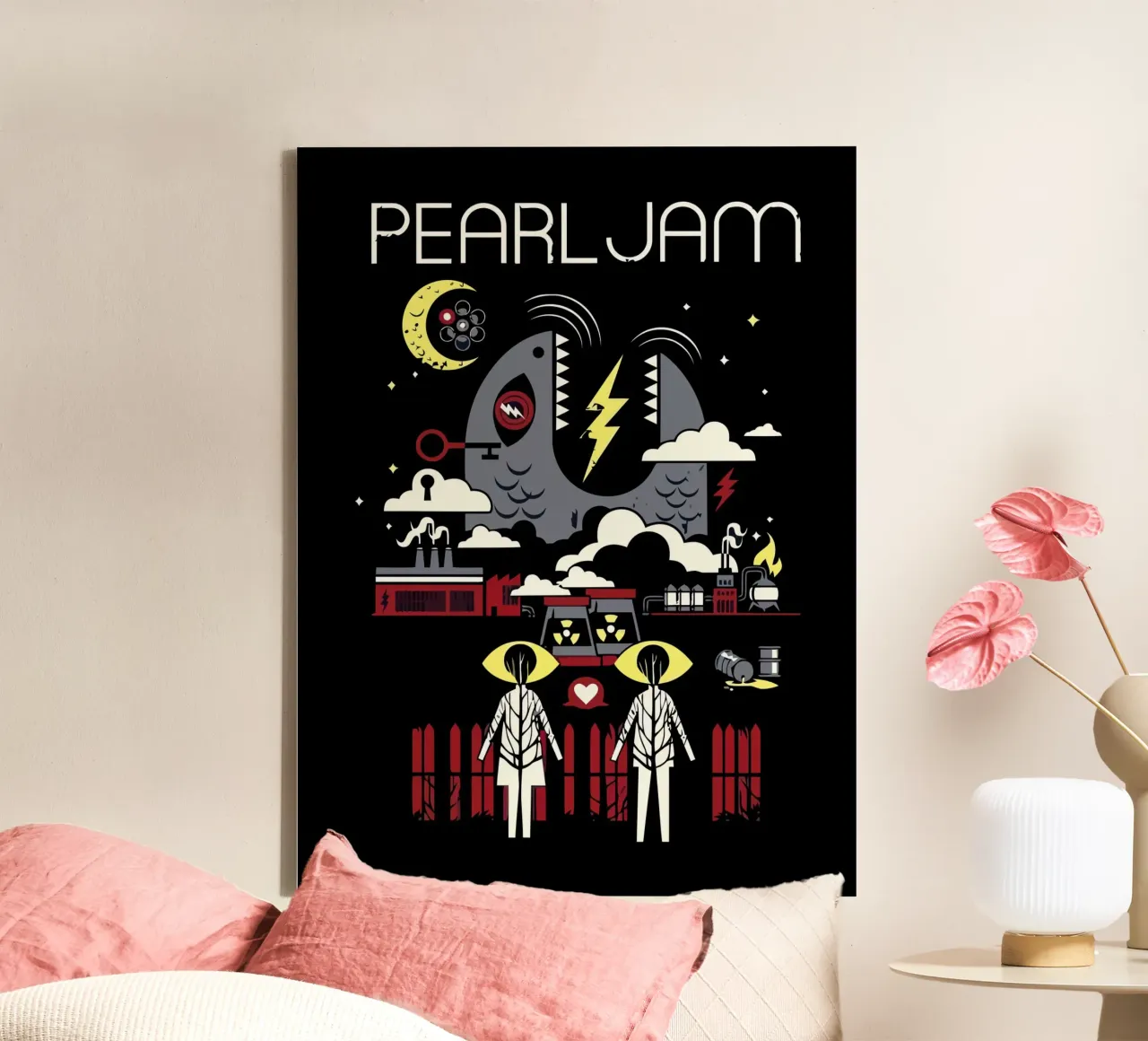 Pearl Jam tela con Cornice a cassetta da Musadad Shop