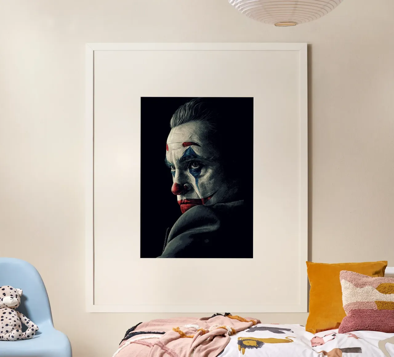 Joker posters & prints poster con telaio in legno da colleen