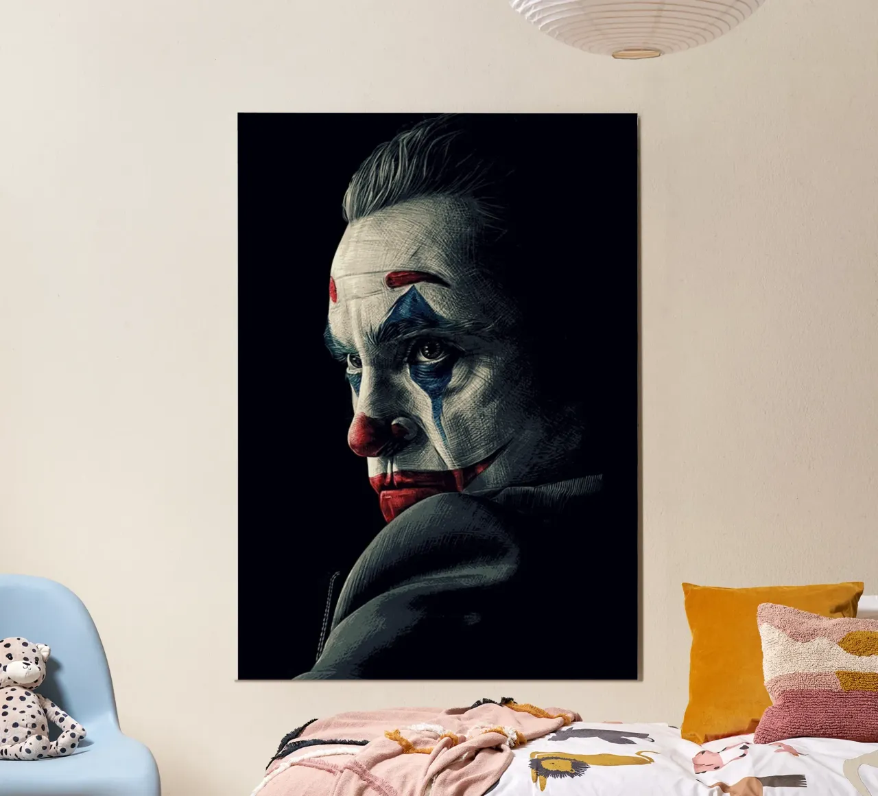 Joker posters & prints poster con telaio in legno da colleen