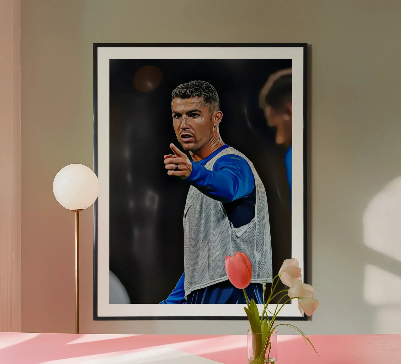 Cristiano Ronaldo Ritratto d'arte digitale poster da ArdanART