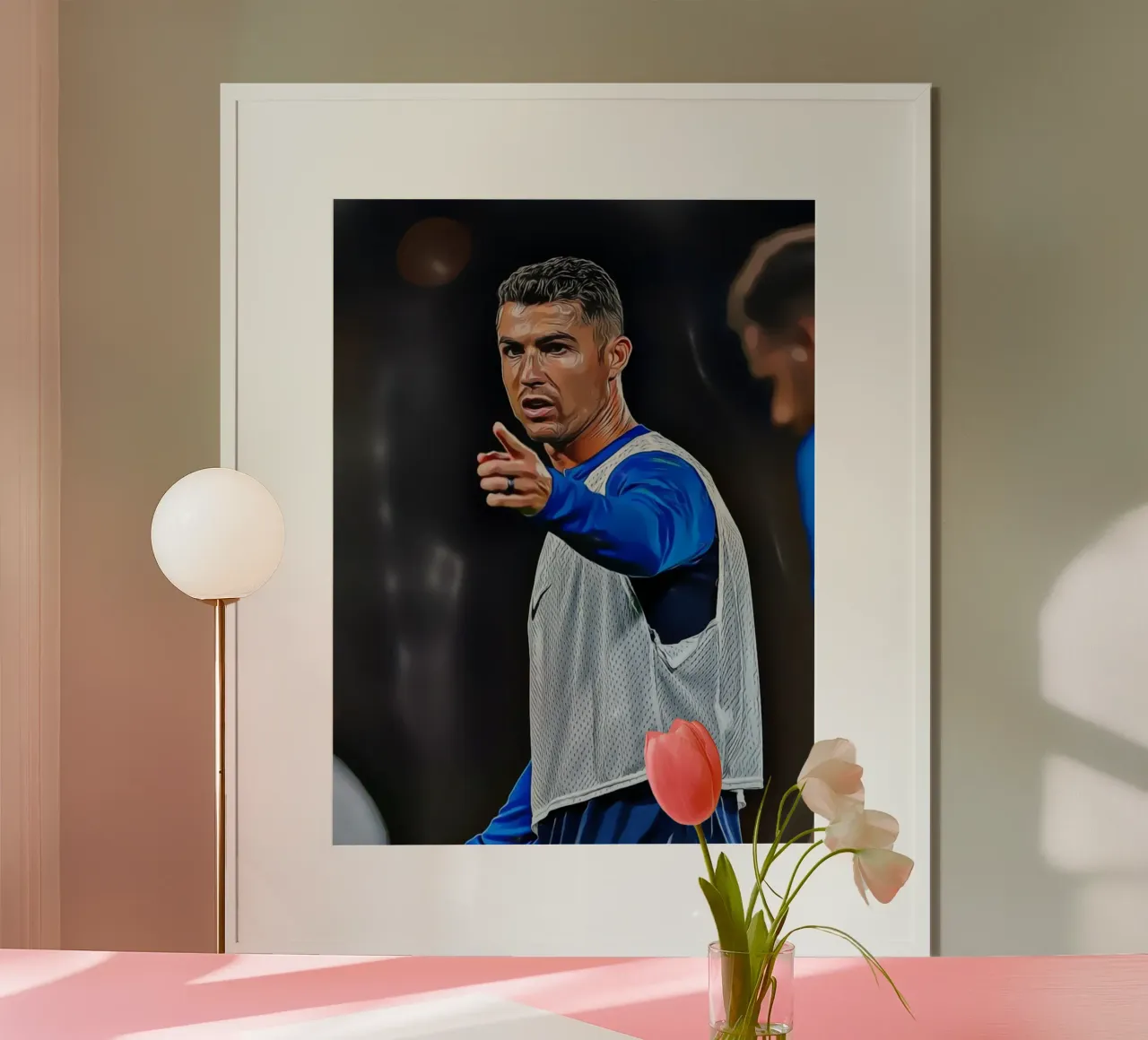 Cristiano Ronaldo Ritratto d'arte digitale poster da ArdanART