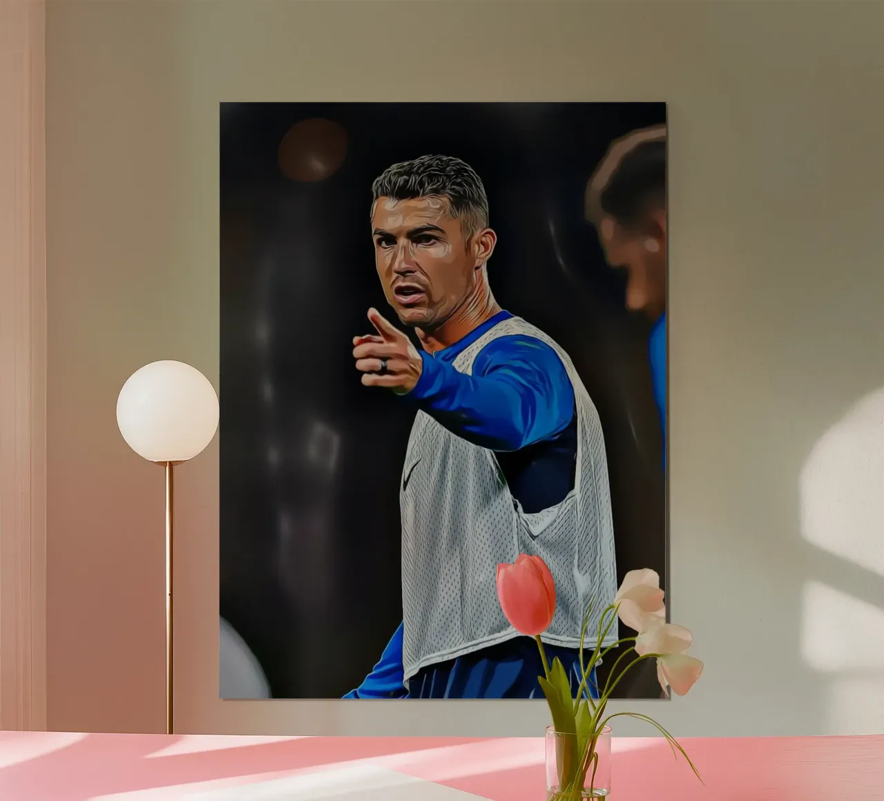 Cristiano Ronaldo Ritratto d'arte digitale poster da ArdanART