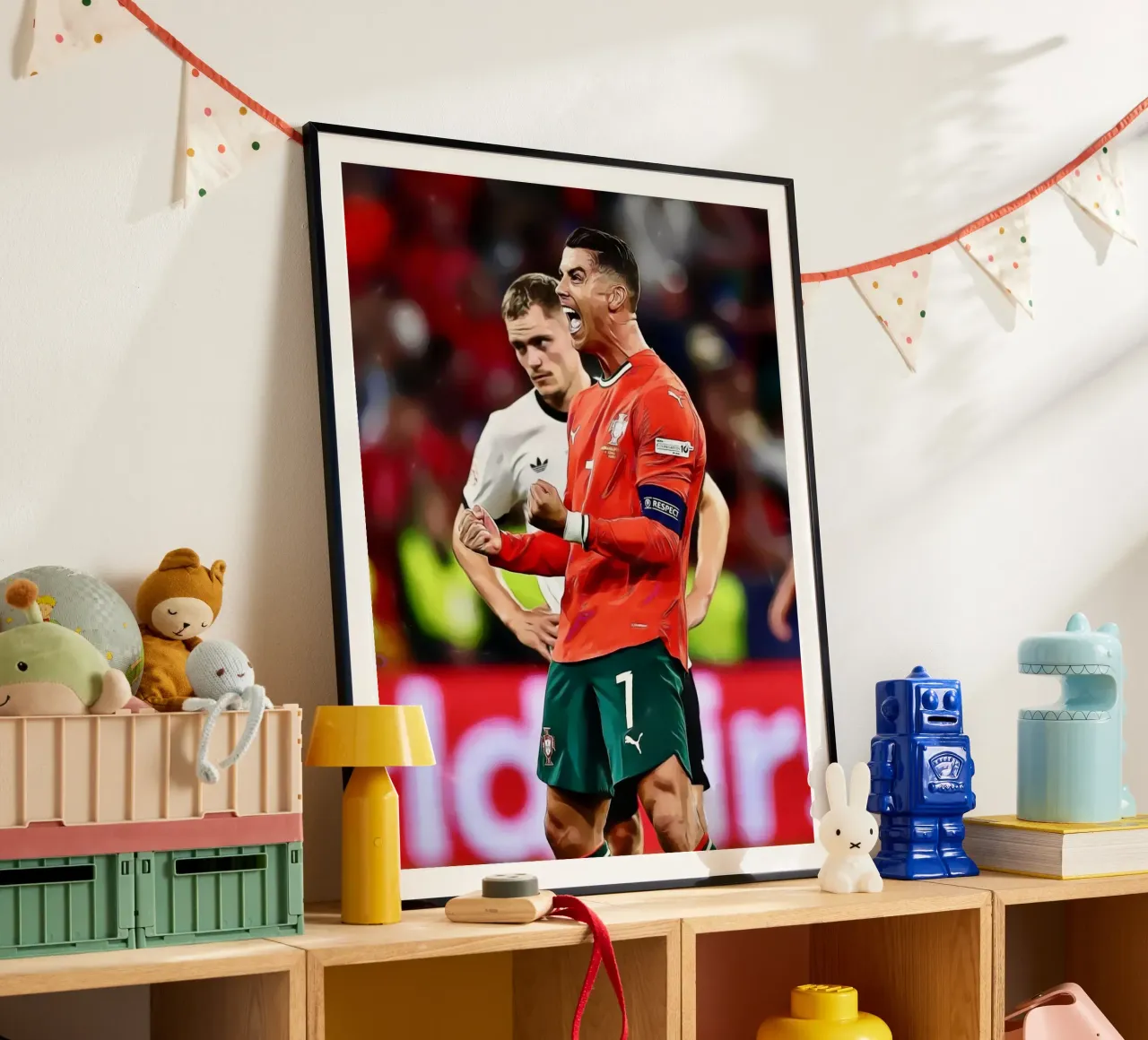 Celebrazione dell'arte digitale di Cristiano Ronaldo poster da ArdanART