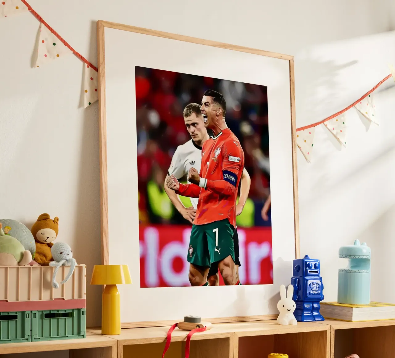 Celebrazione dell'arte digitale di Cristiano Ronaldo poster da ArdanART