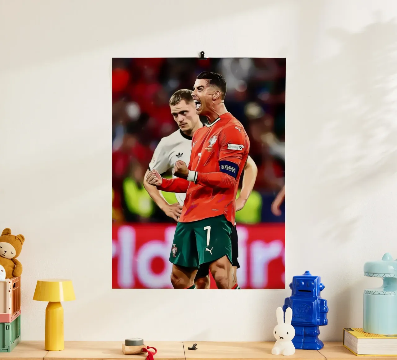 Celebrazione dell'arte digitale di Cristiano Ronaldo poster da ArdanART