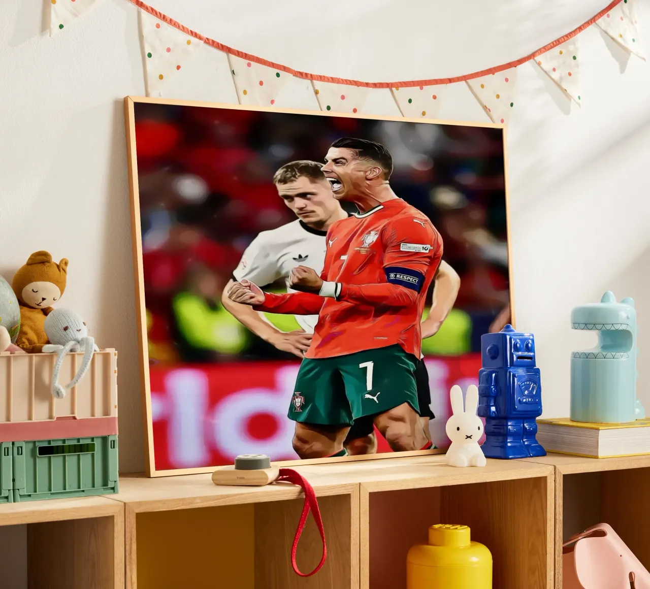 Celebrazione dell'arte digitale di Cristiano Ronaldo poster da ArdanART