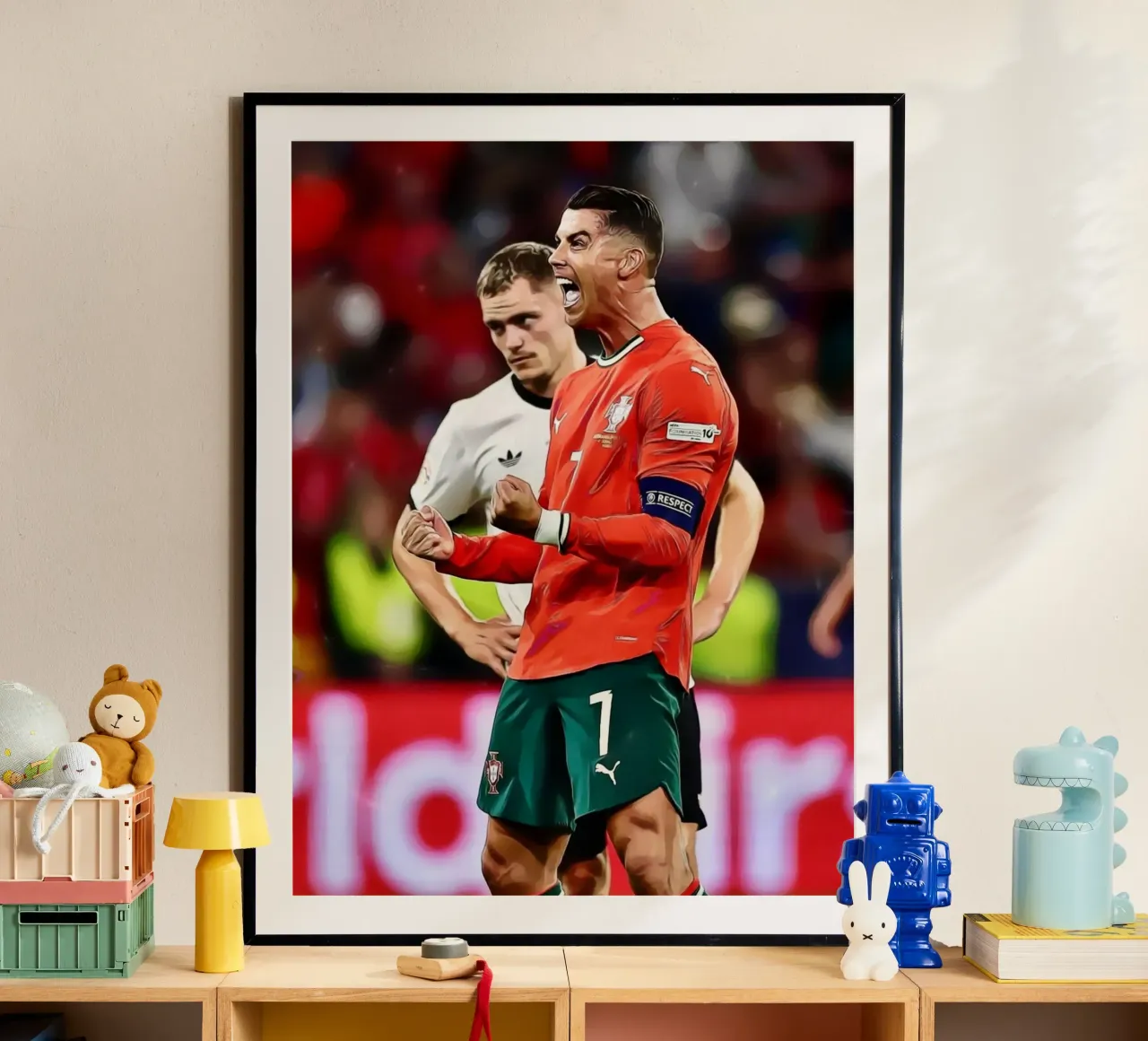 Celebrazione dell'arte digitale di Cristiano Ronaldo poster da ArdanART