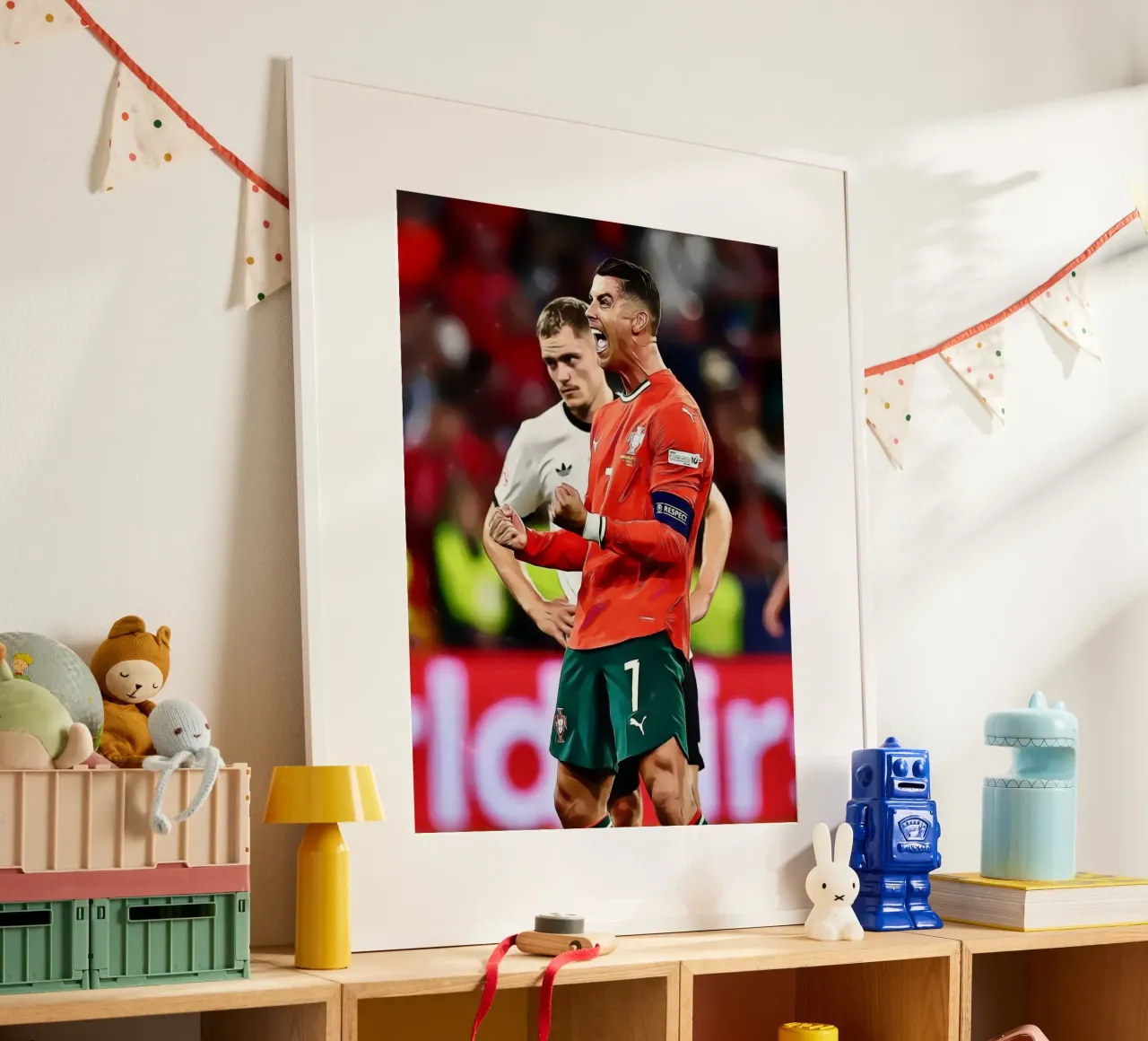 Celebrazione dell'arte digitale di Cristiano Ronaldo poster da ArdanART