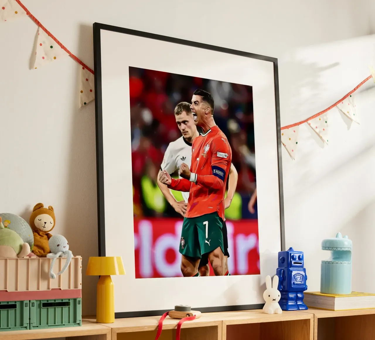 Celebrazione dell'arte digitale di Cristiano Ronaldo poster da ArdanART