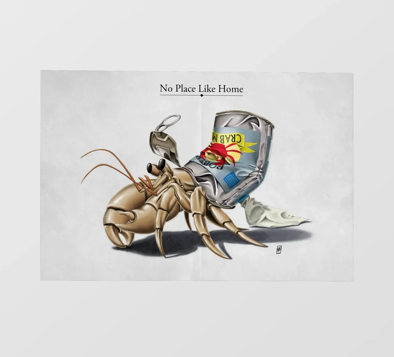 No place like home (Titled) telo in pvc da Rob Art | Illustration