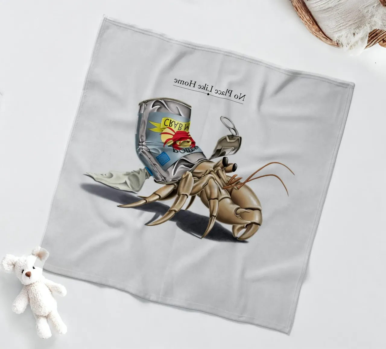 No place like home (Titled) coperta in pile da Rob Art | Illustration