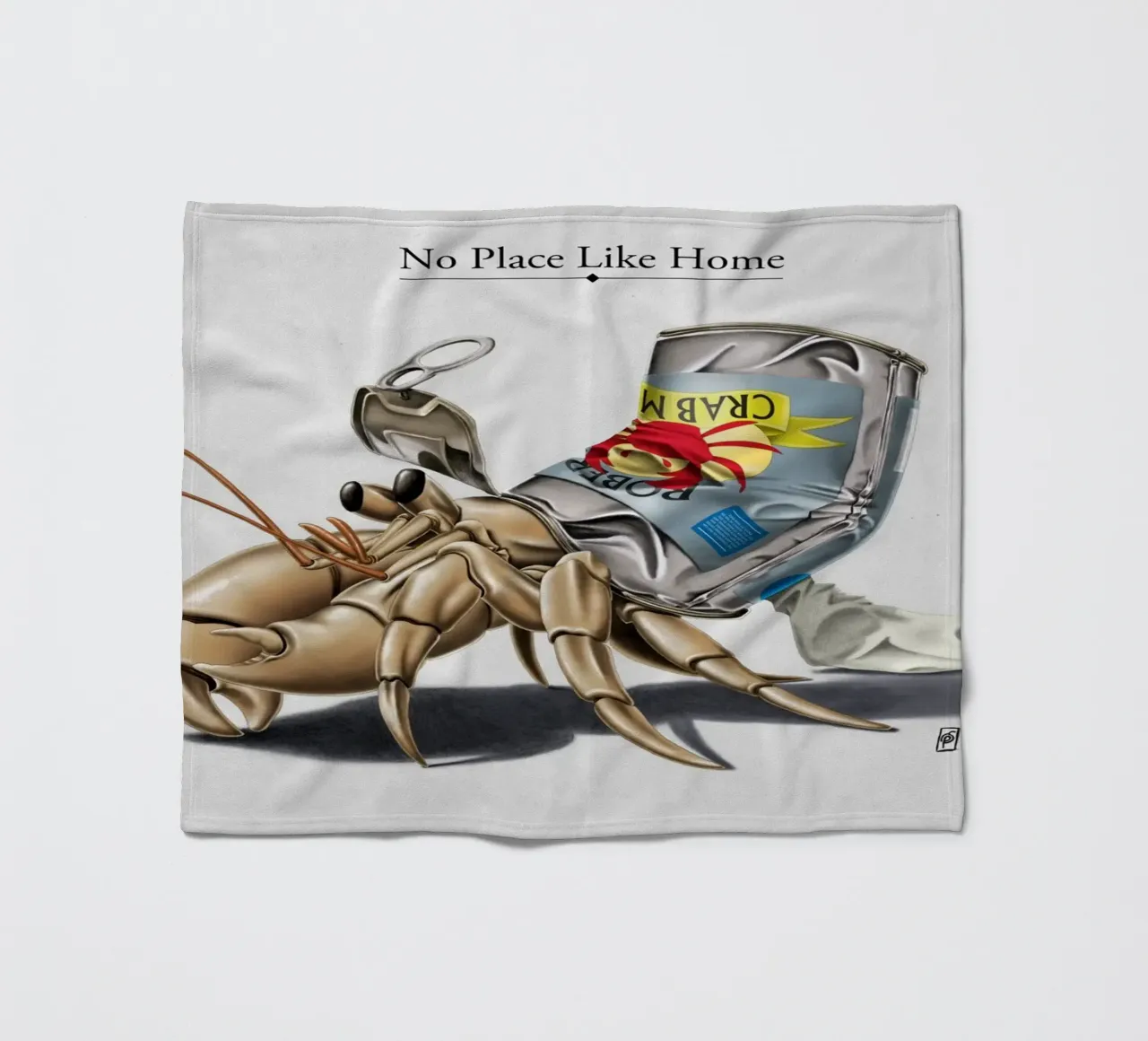 No place like home (Titled) coperta in pile da Rob Art | Illustration