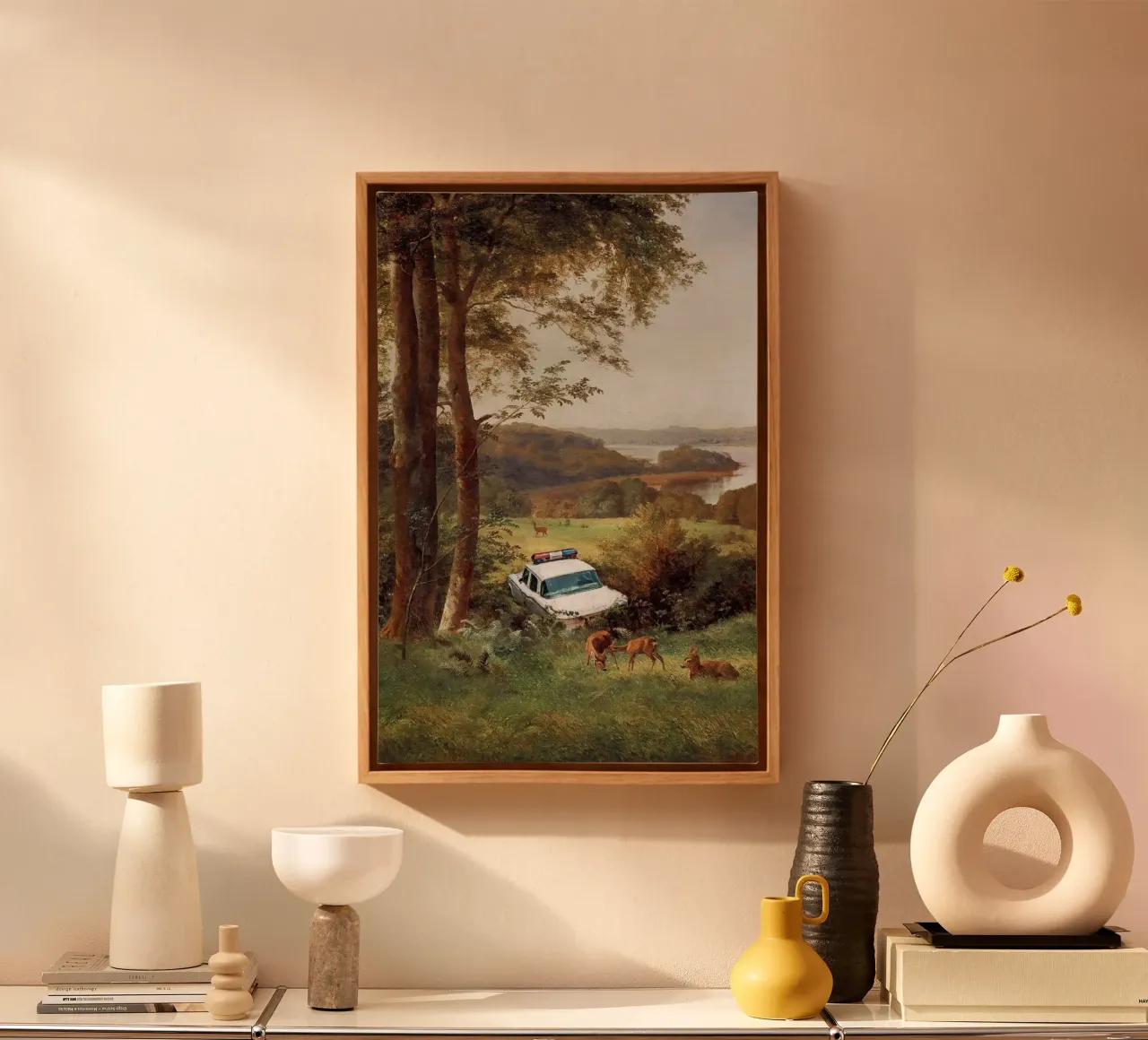 Crime Scene With Deer canvas by Jonas Loose