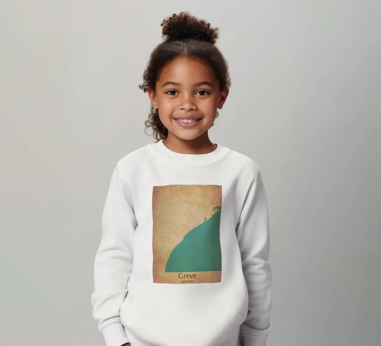 Greve DENMARK felpa bambino da WorldPrint