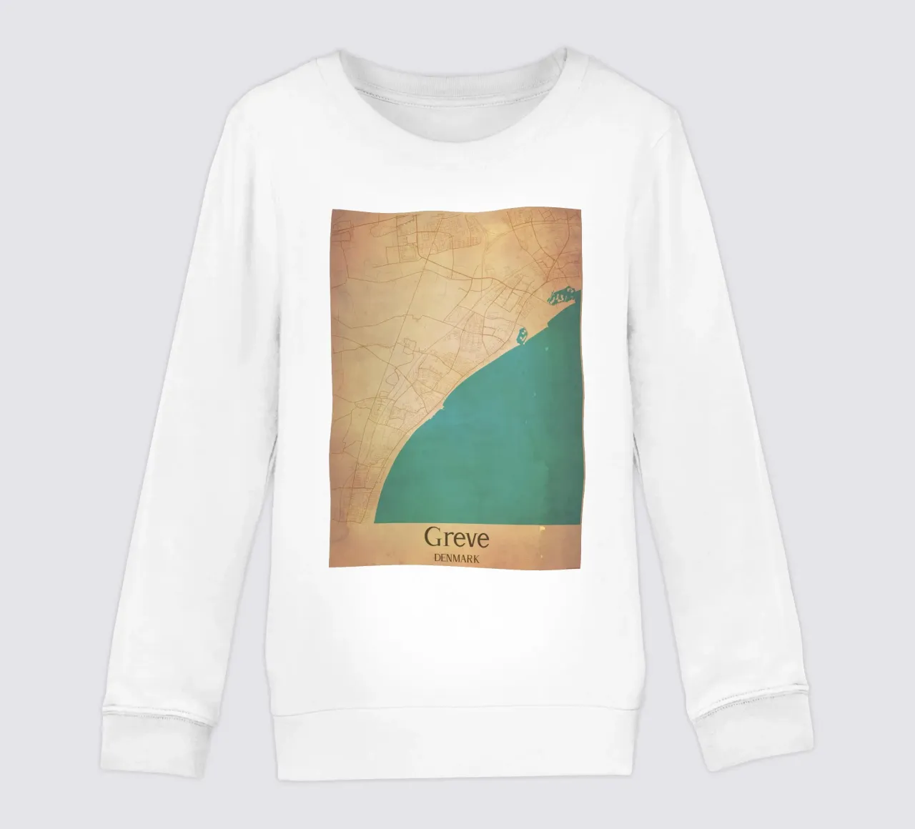 Greve DENMARK felpa bambino da WorldPrint