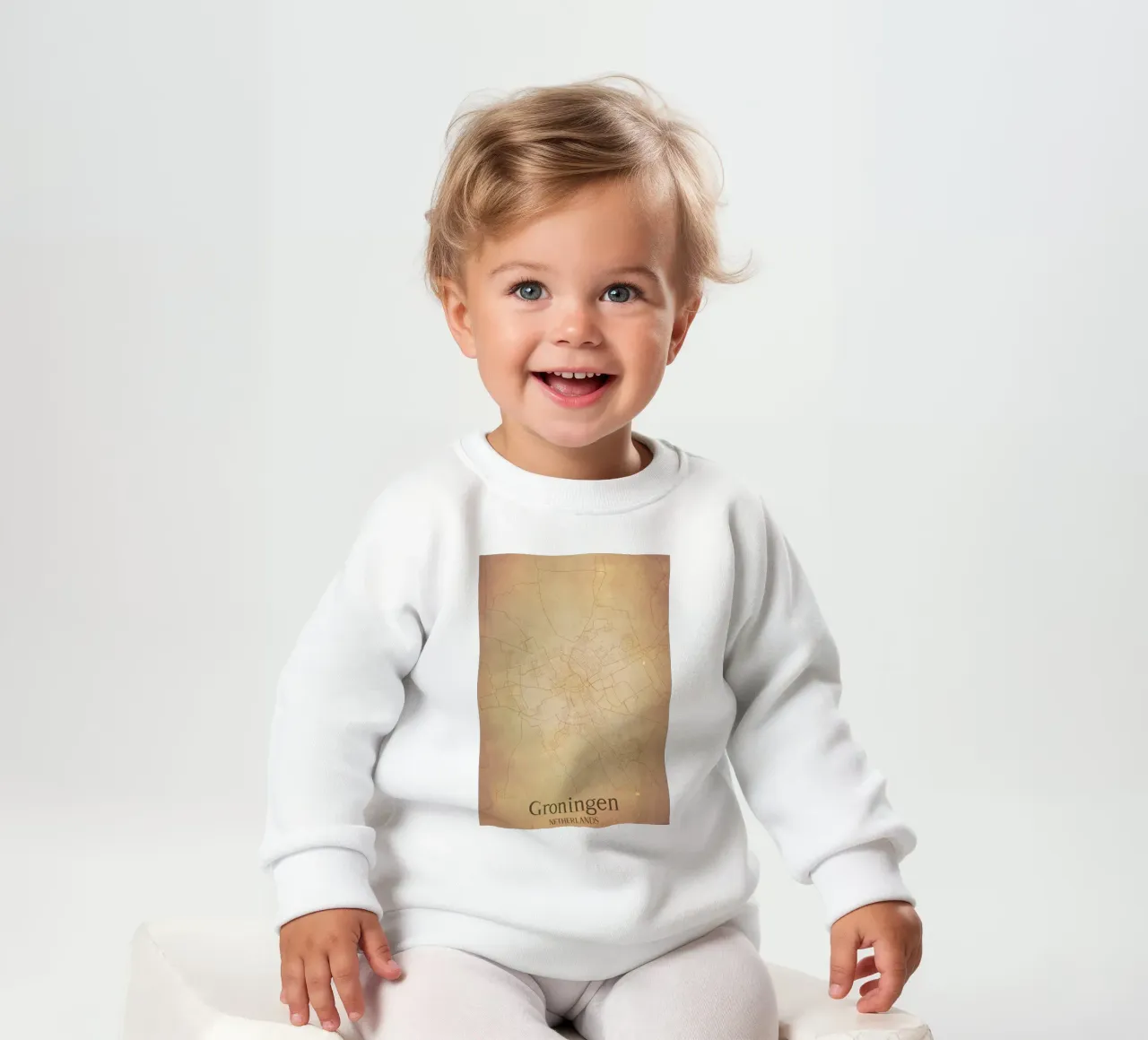 Groningen NETHERLANDS felpa neonato da WorldPrint
