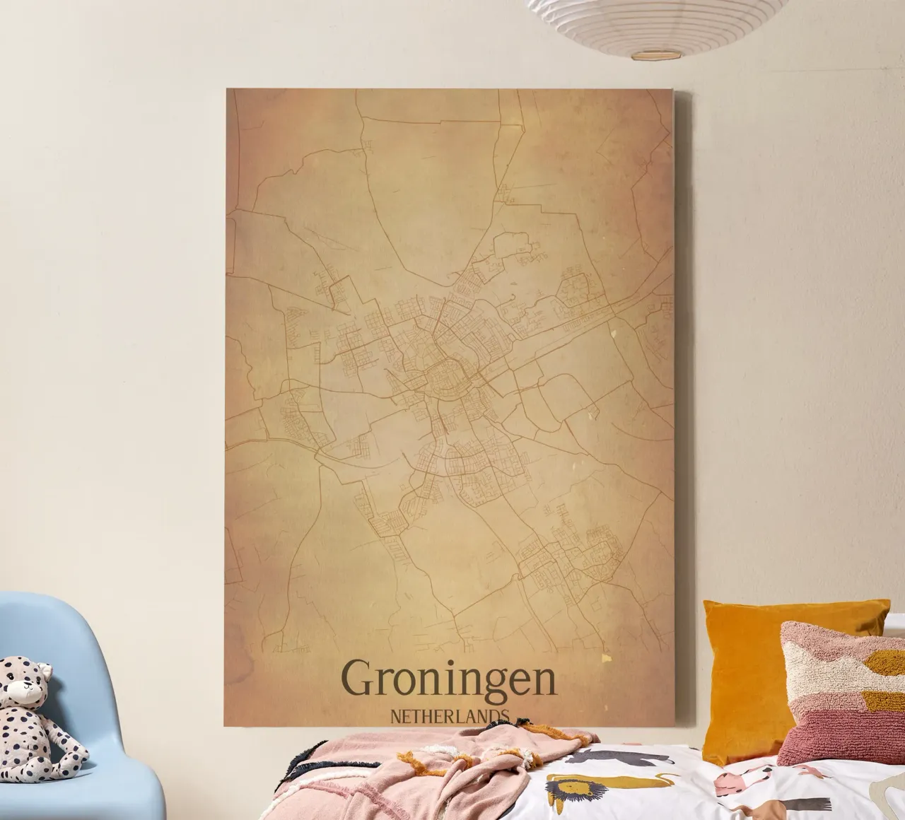 Groningen NETHERLANDS Leinwand mit Schattenfugenrahmen von WorldPrint