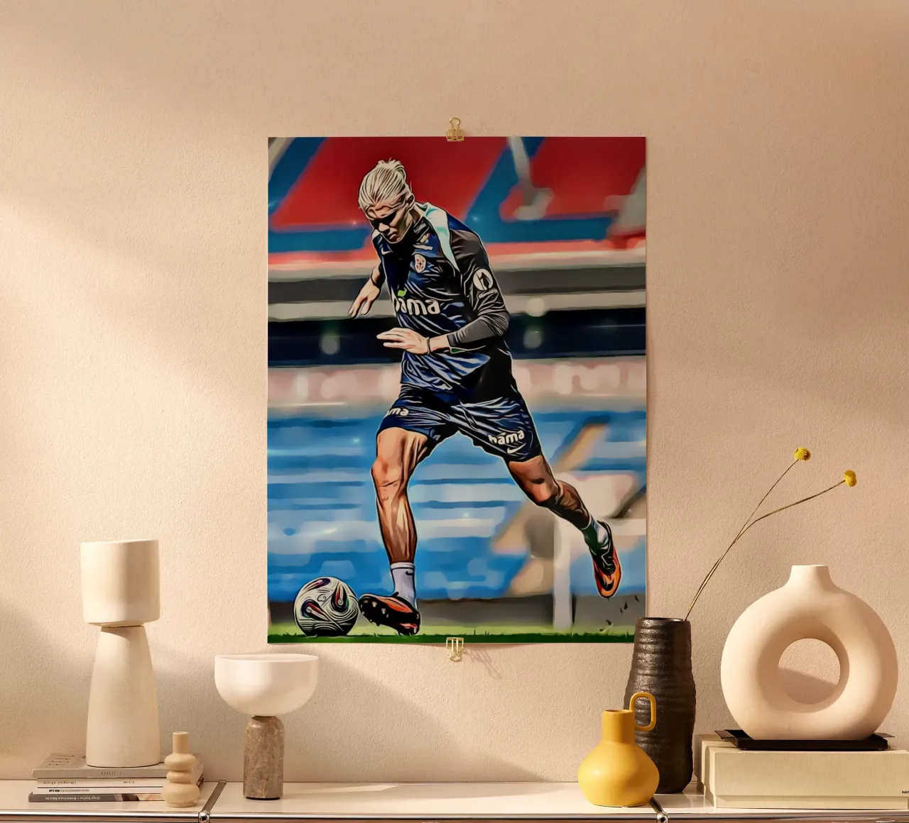 Erling Haaland Arte digitale poster da ArdanART