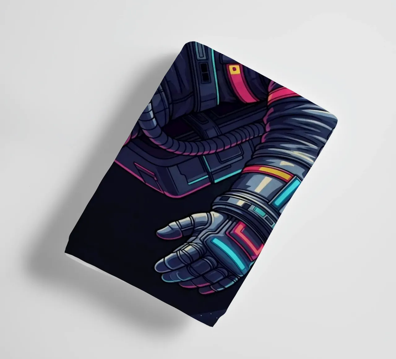 Astronaut floating in space towel by Lembayung art