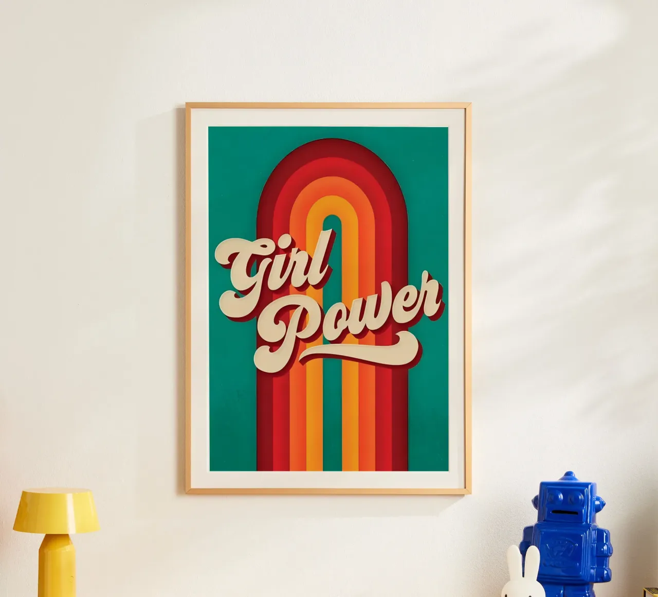 "Girl Power. poster da Type & Tape