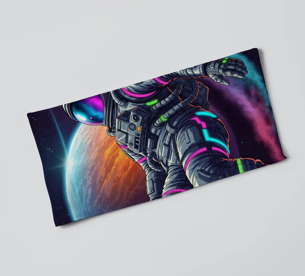 Floating in space towel by Lembayung art