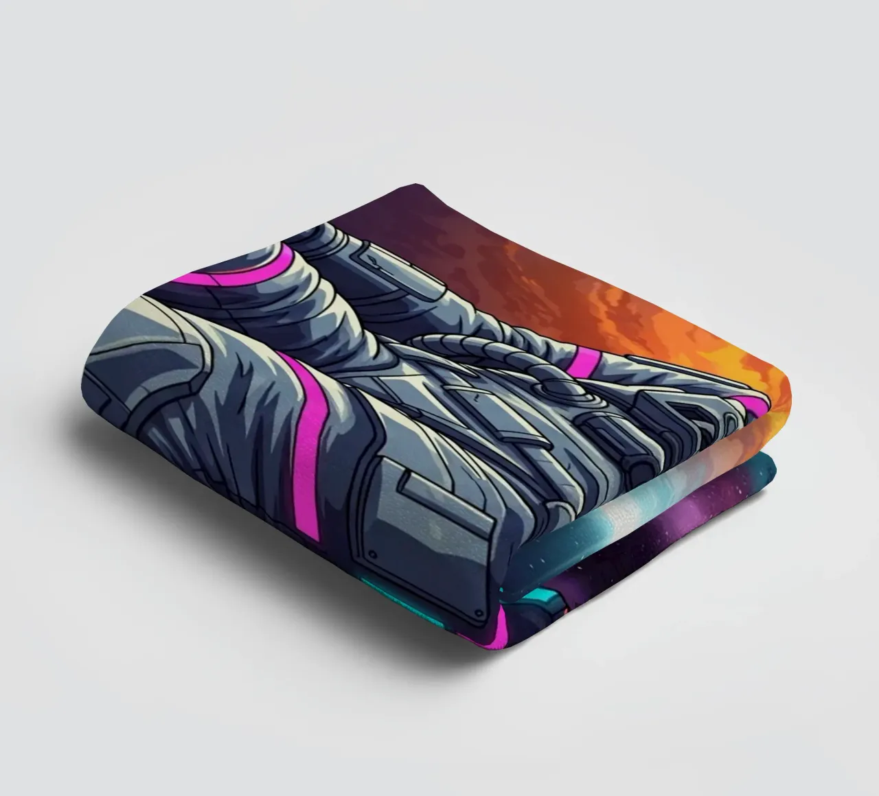 Floating in space towel by Lembayung art