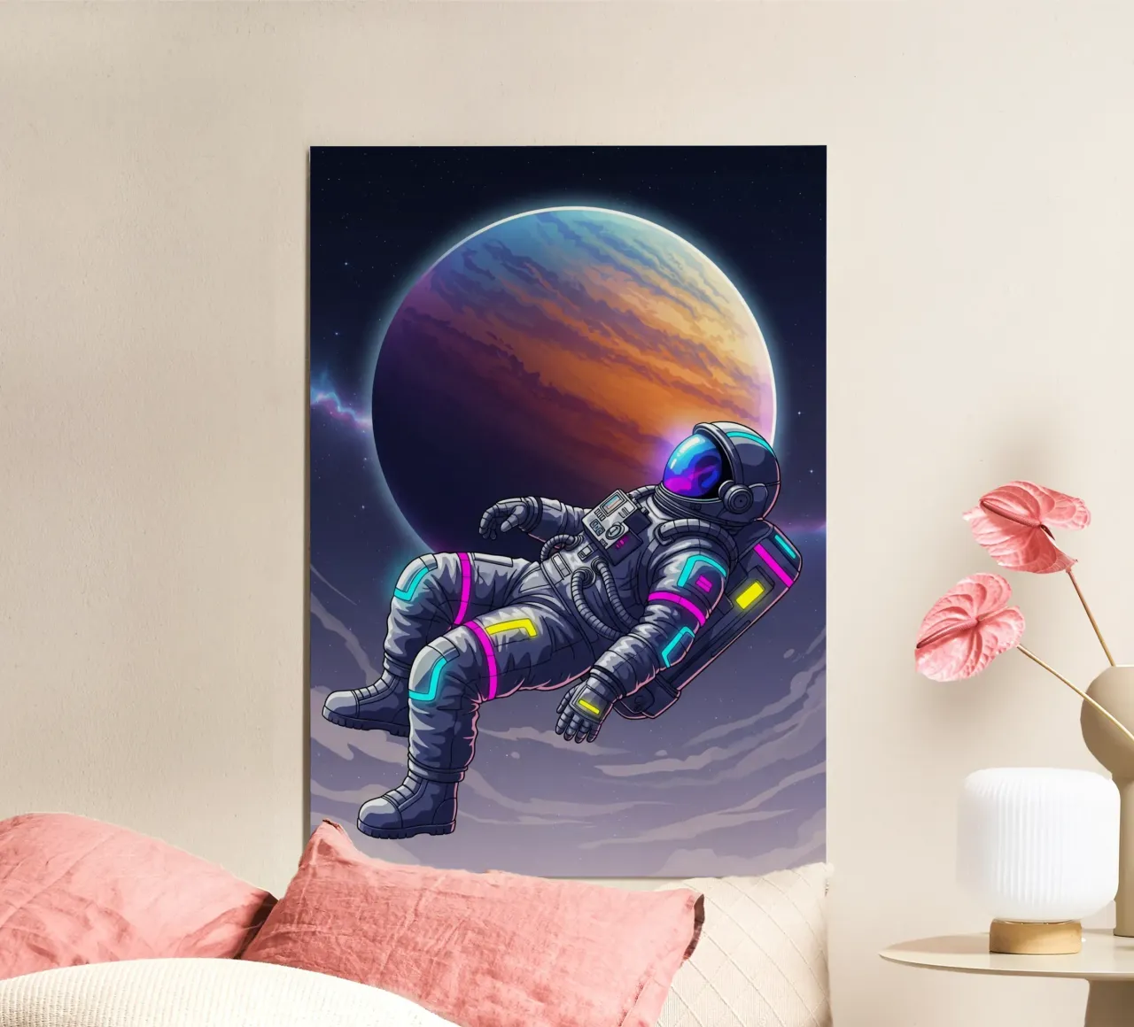 Gli astronauti si rilassano poster da Lembayung art