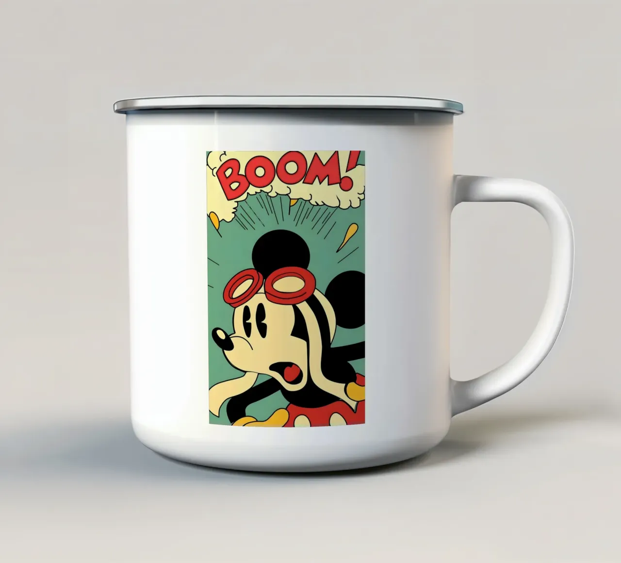 BOOM tazza in smalto da Type & Tape