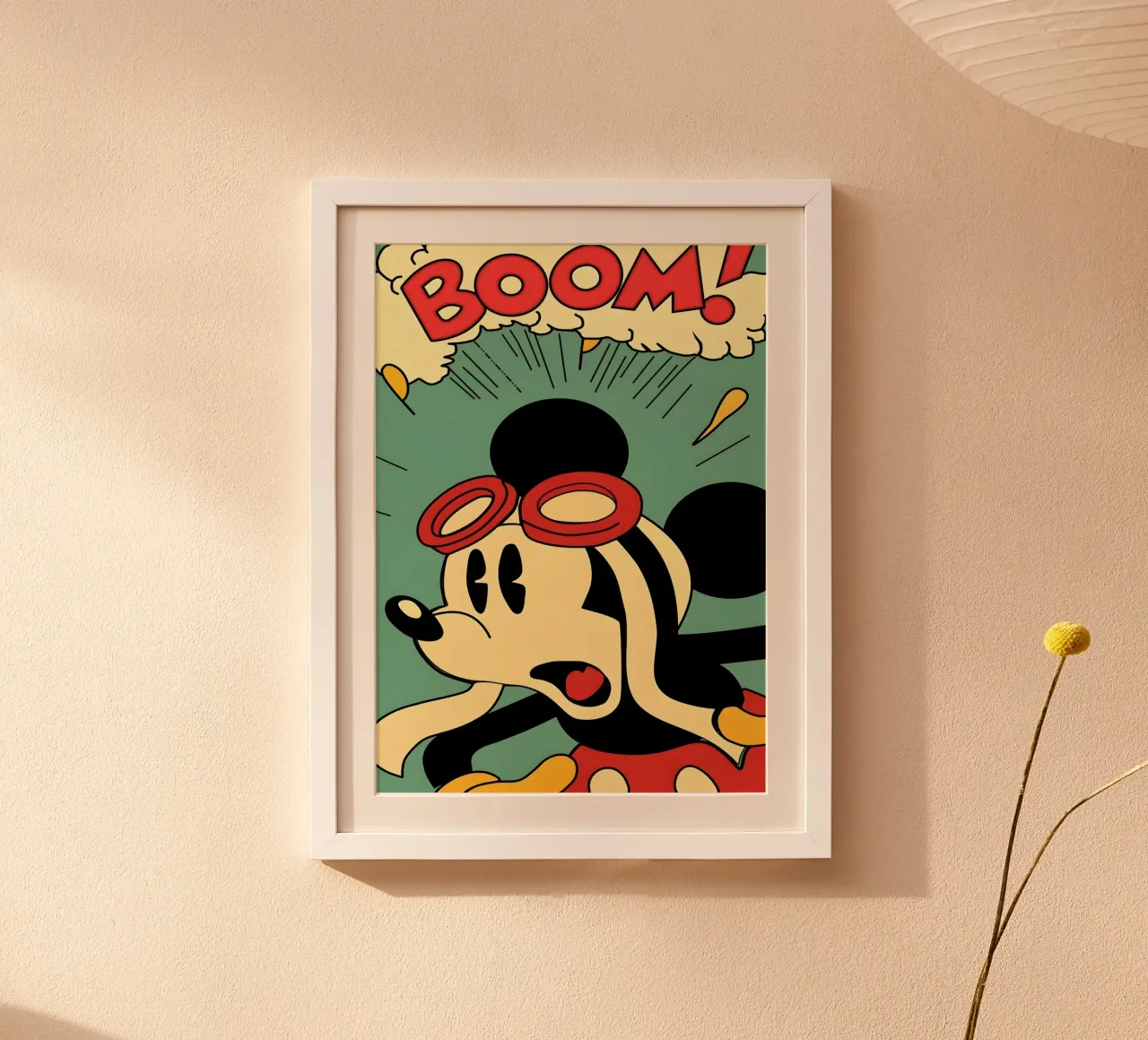 BOOM poster con telaio in plastica da Type & Tape