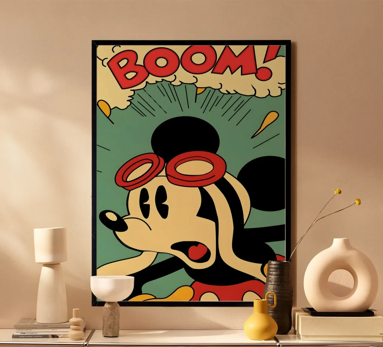 BOOM poster con telaio in plastica da Type & Tape