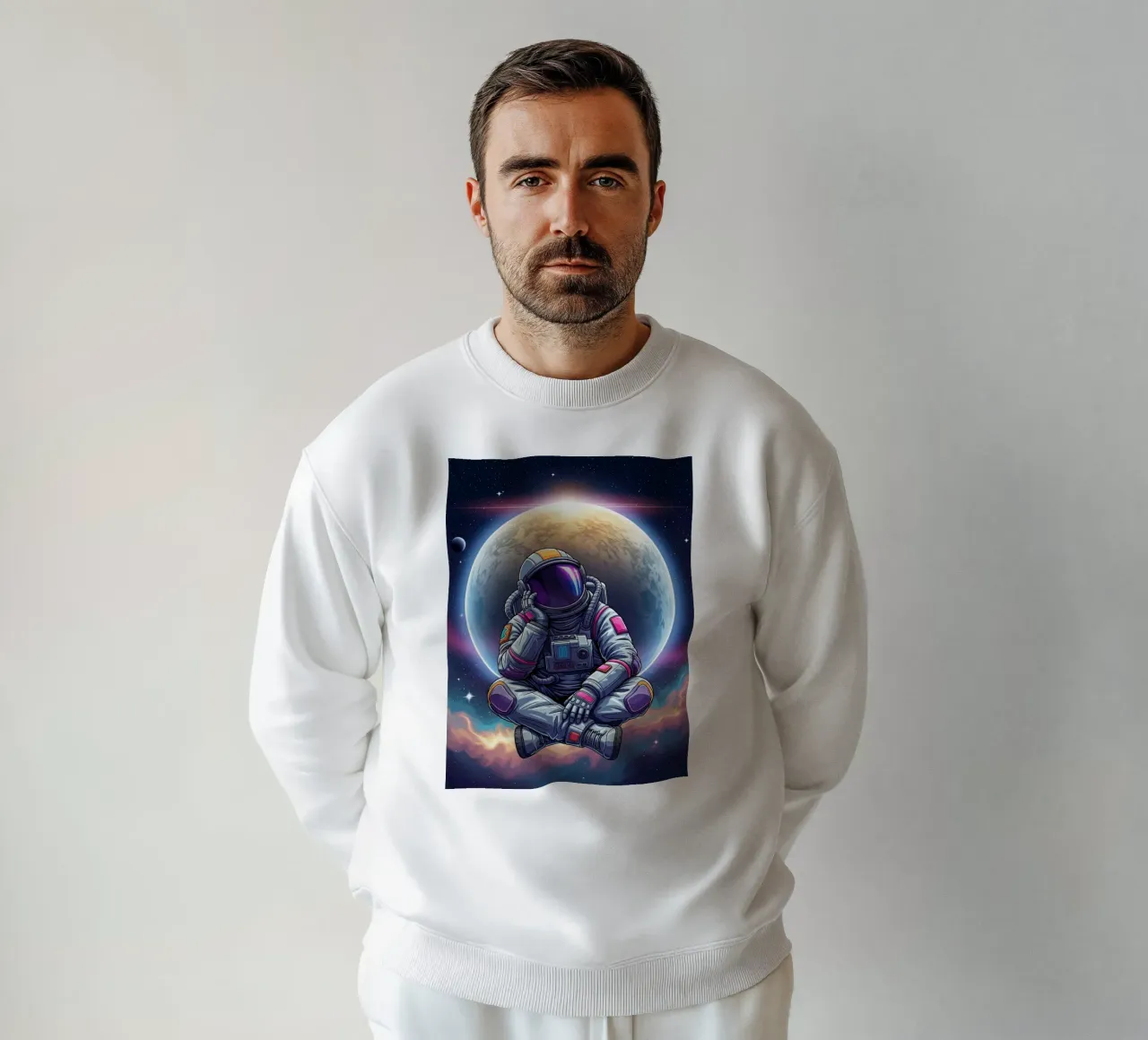 l'astronauta sogna ad occhi aperti felpa da Lembayung art