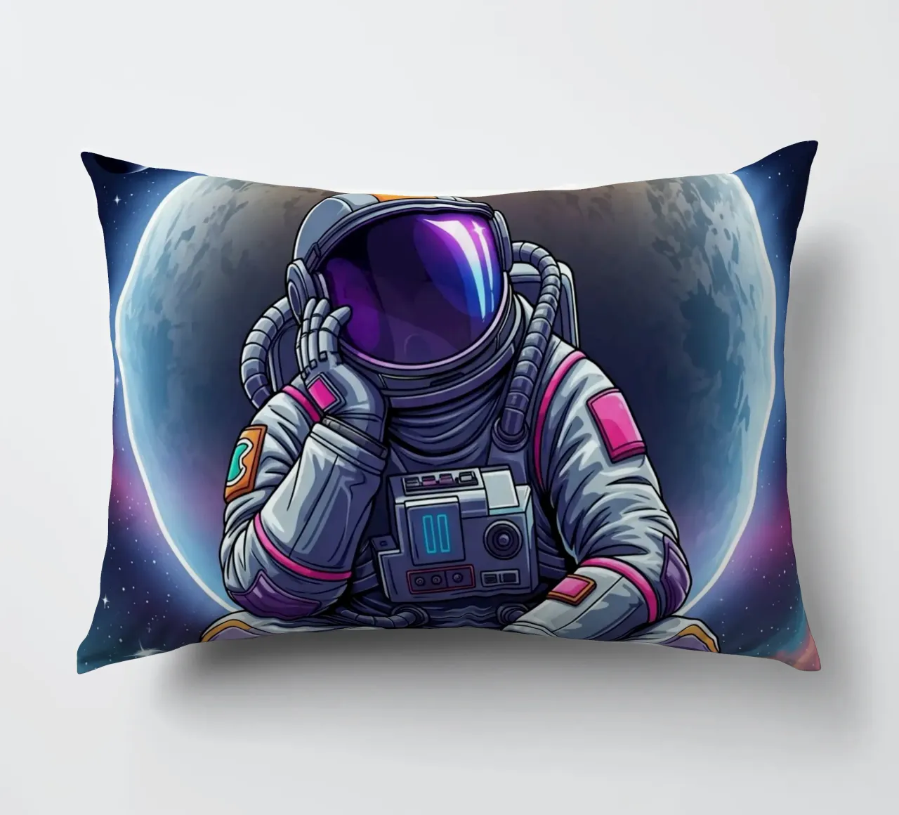 l'astronauta sogna ad occhi aperti cuscino da Lembayung art