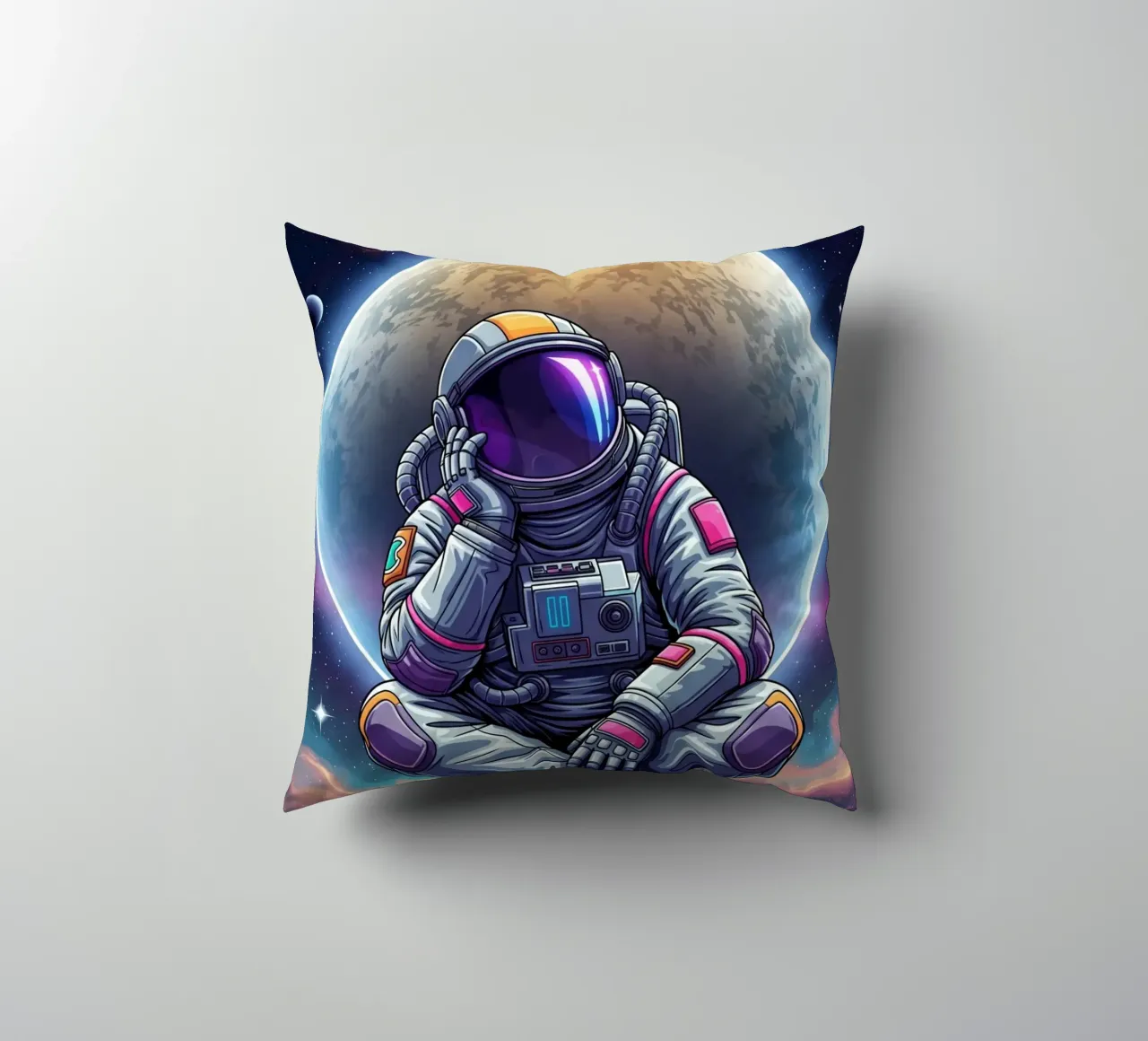 l'astronauta sogna ad occhi aperti cuscino da Lembayung art