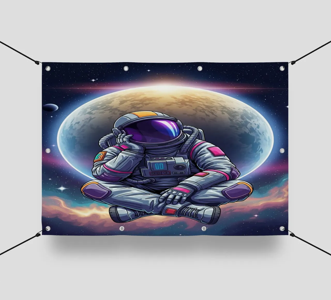 l'astronauta sogna ad occhi aperti telo in pvc da Lembayung art